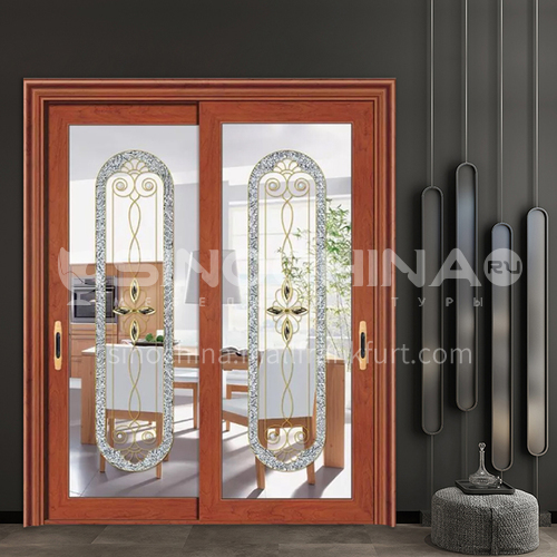 1.4mm aluminum alloy two-track sliding door luxury decoration instead of glass